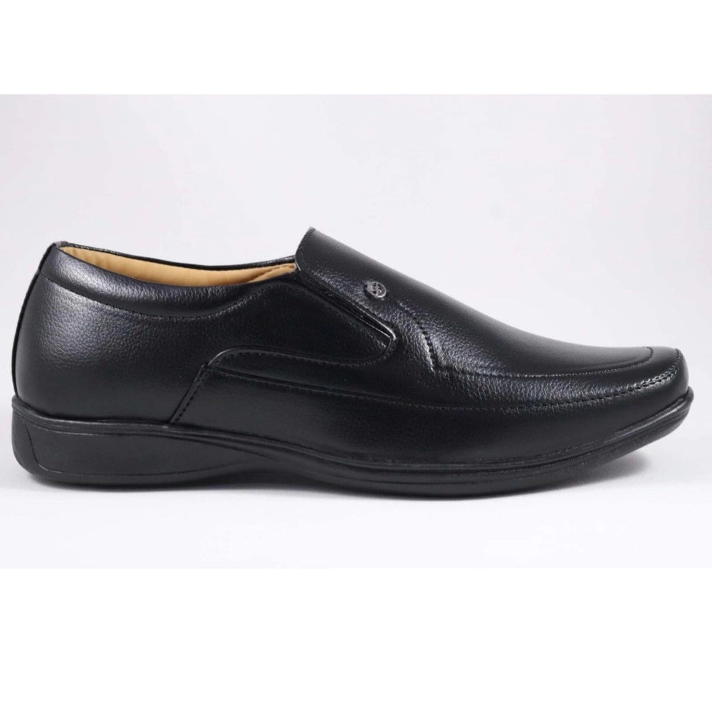 HD Men's Faux Leather Formal Shoes (Black)