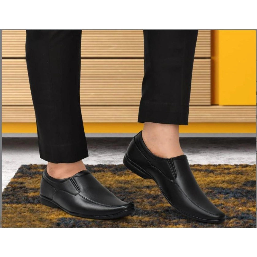HD Men's Faux Leather Formal Shoes (Black)