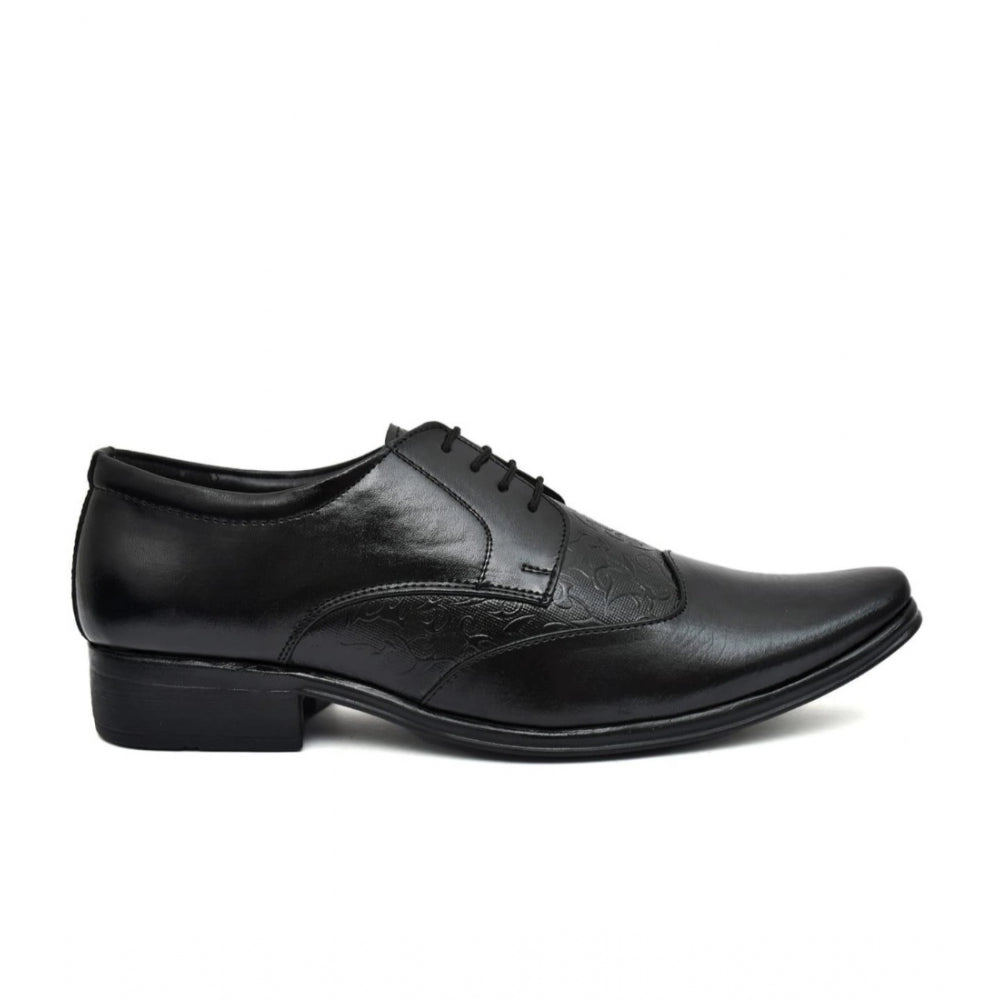 HD Men's Faux Leather Formal Shoes (Black)