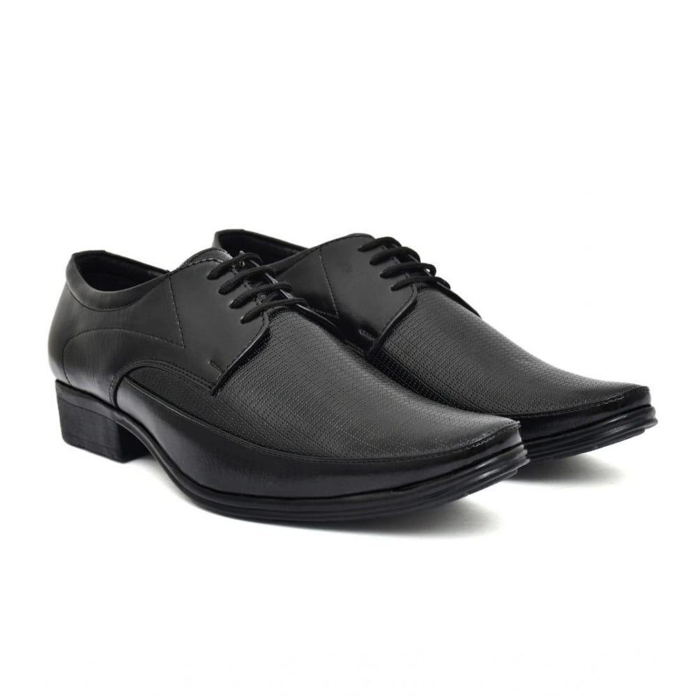 HD Men's Faux Leather Formal Shoes (Black)