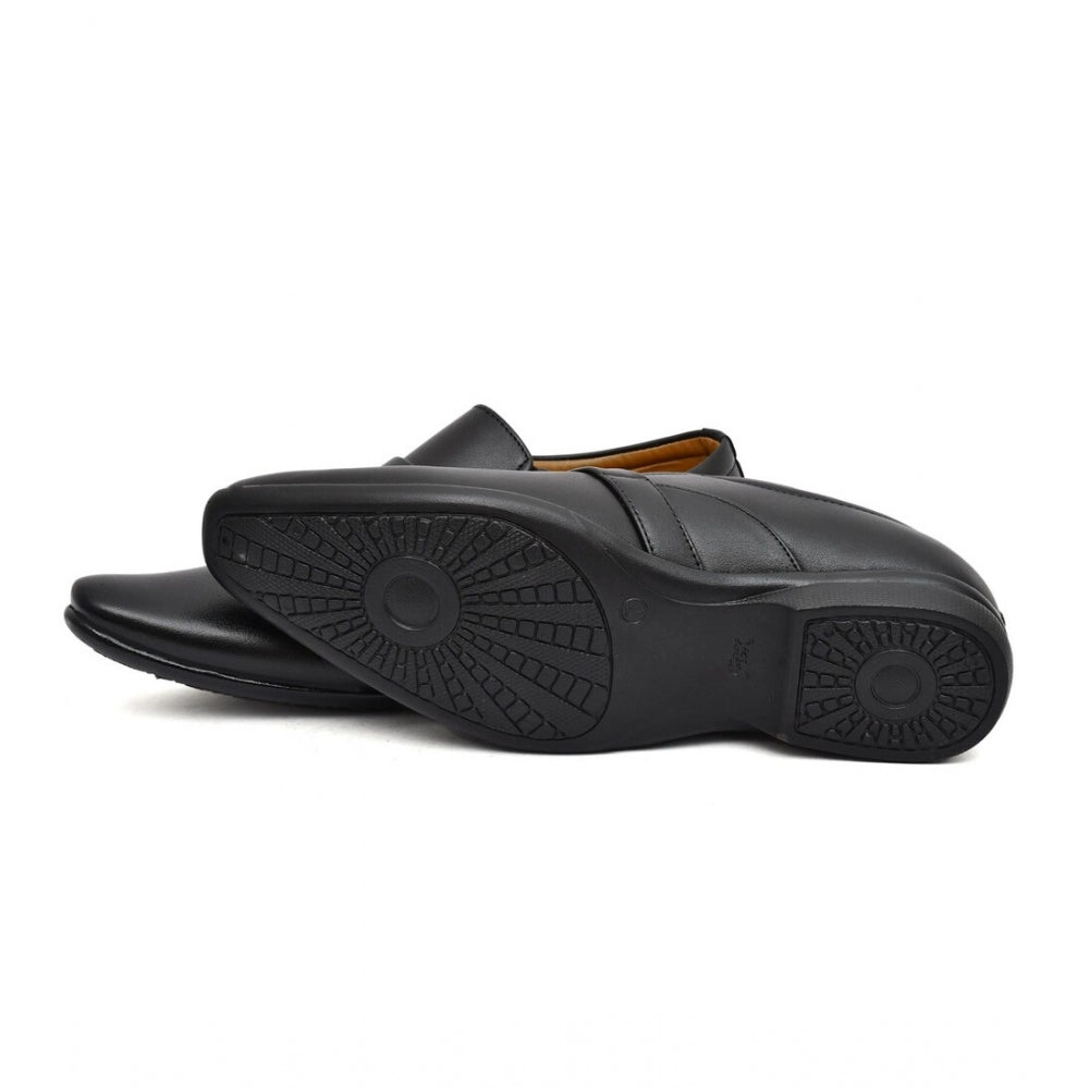 HD Men's Faux Leather Formal Shoes (Black)