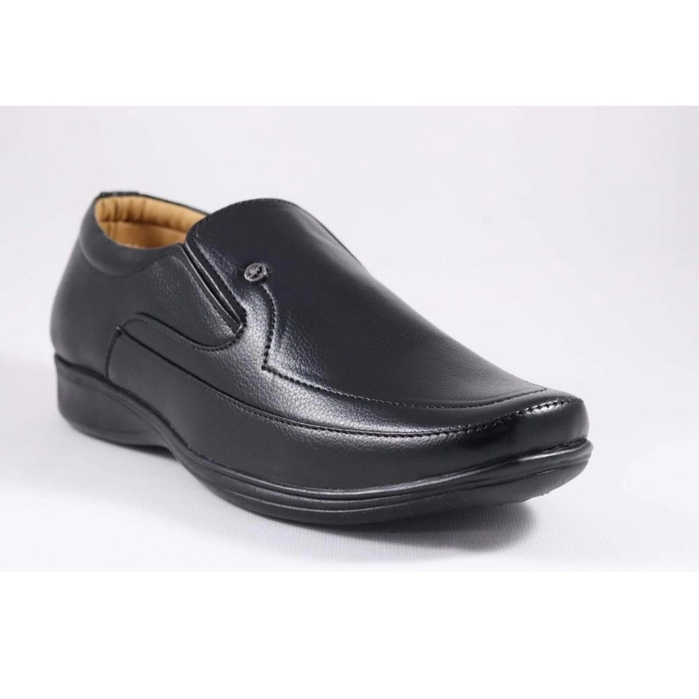 HD Men's Faux Leather Formal Shoes (Black)