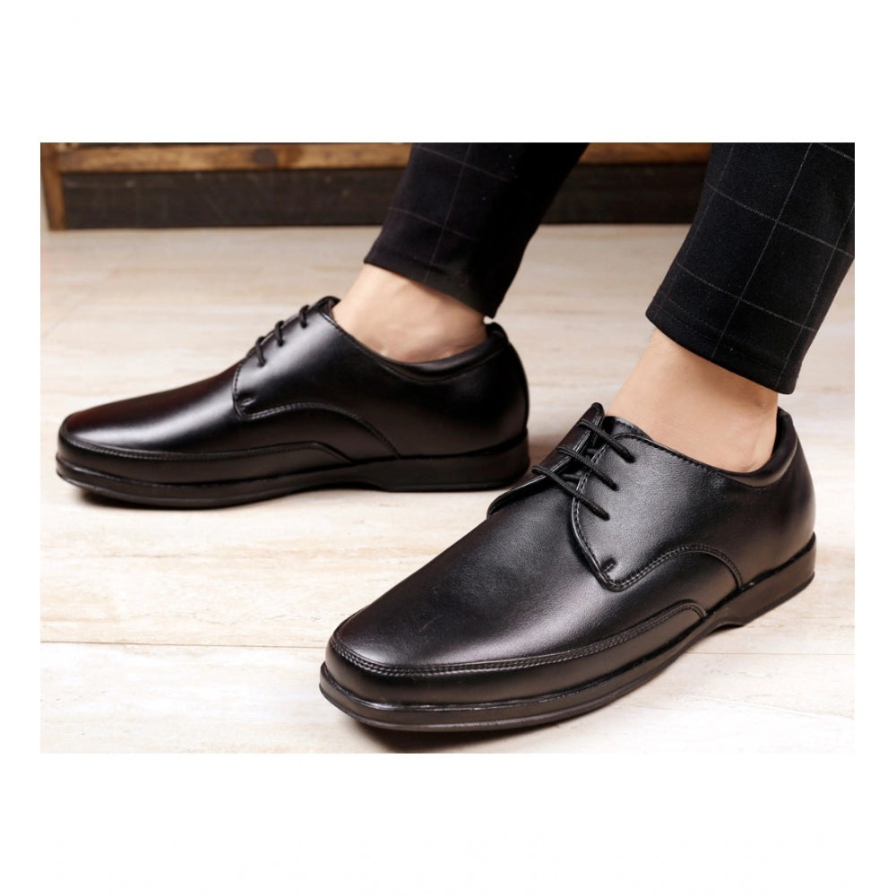 HD Men's Faux Leather Formal Shoes (Black)