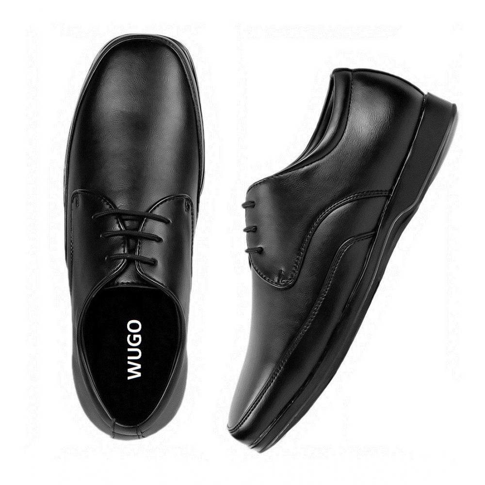 HD Men's Faux Leather Formal Shoes (Black)