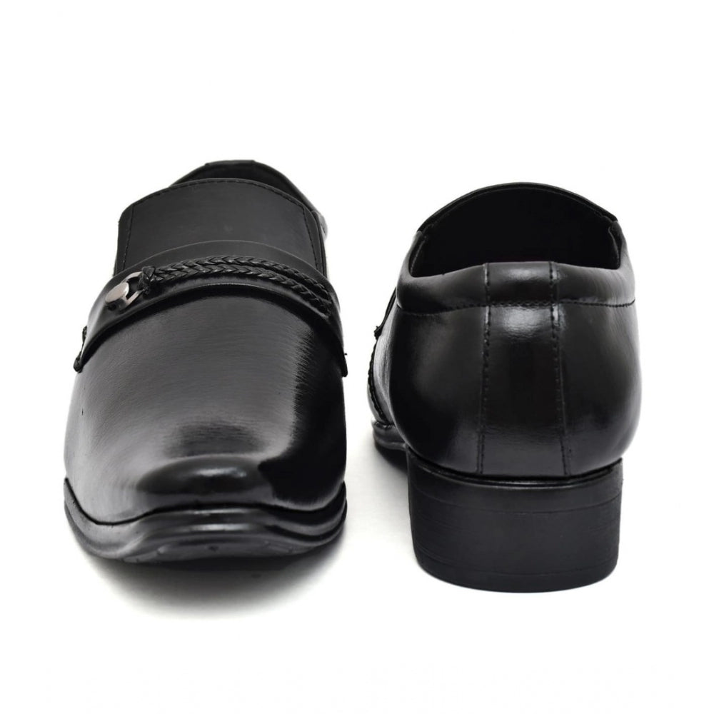 HD Men's Faux Leather Formal Shoes (Black)