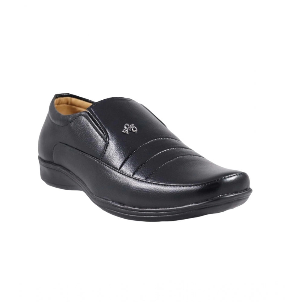 HD Men's Faux Leather Formal Shoes (Black)