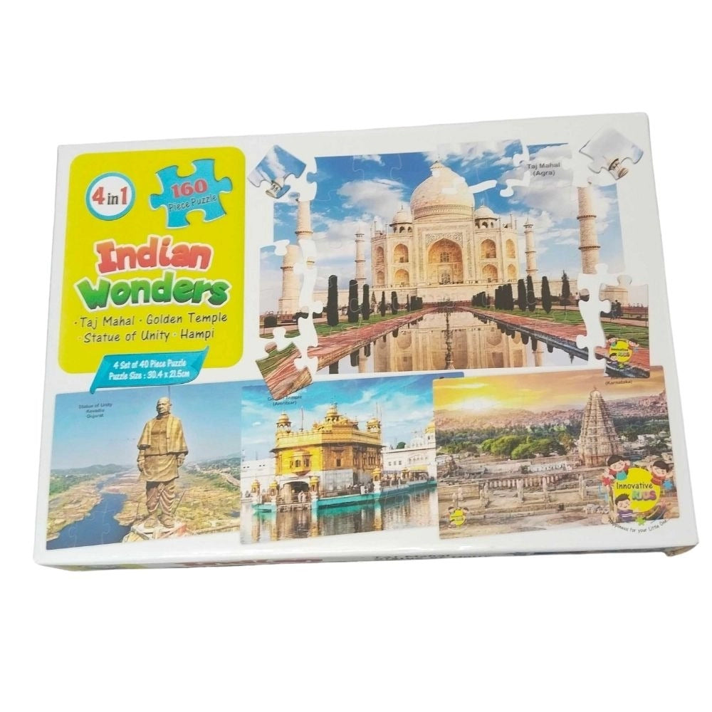 Indian Wonders Puzzle - 160_Pcs Set  |   Cardboard  |   Educational Toys| 3+ Years