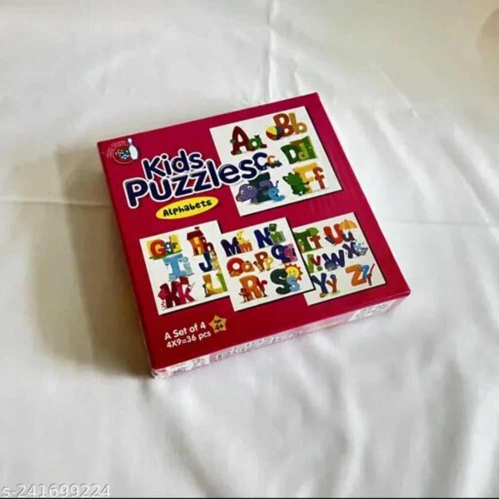 Alphapet Puzzle -  4_Pcs Set | Cardboard | Educational Toys | 4+ Years