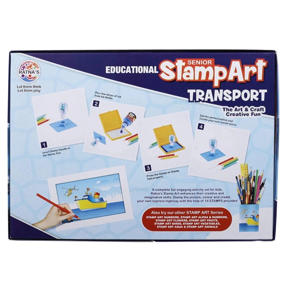 Stamp  Art-Transport | Plastic | Educational Toys | 4+ Years