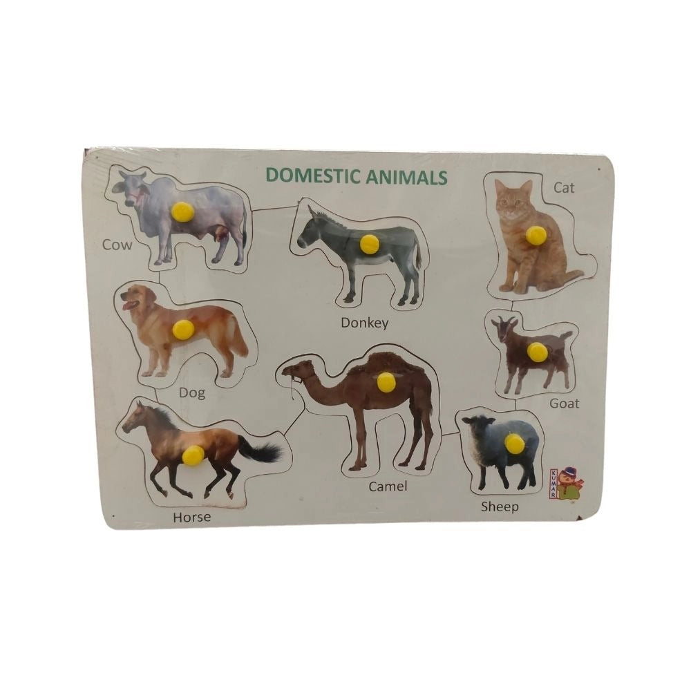 Domestic Animal  Wooden Puzzle |    Wooden  |   Educational Toys| 3+ Years