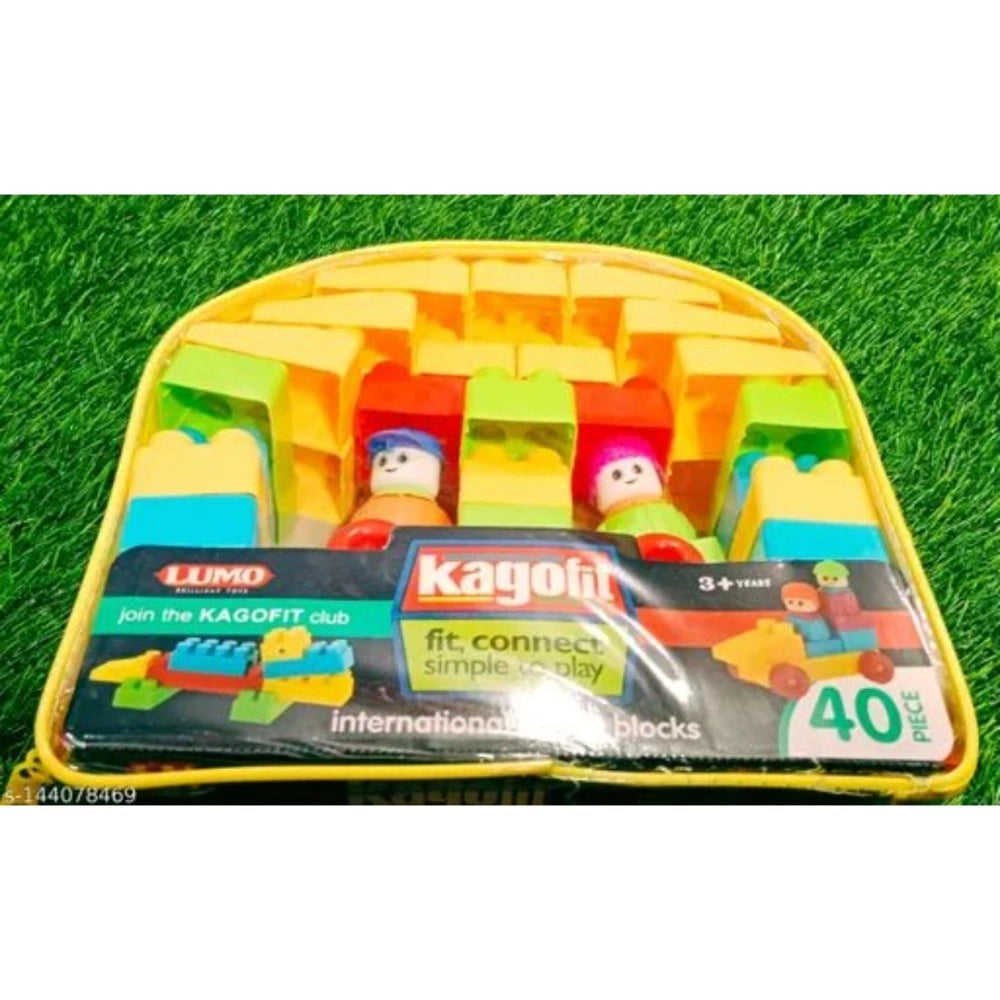 Blocks-40_Pcs Set  | Plastic | Educational Toys | 3+ Years
