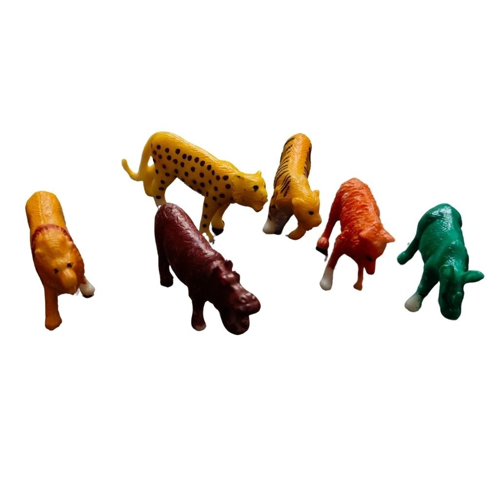 Wild Animals  -  6_Pcs Set |   PVC  |   Toys| 1+ Years