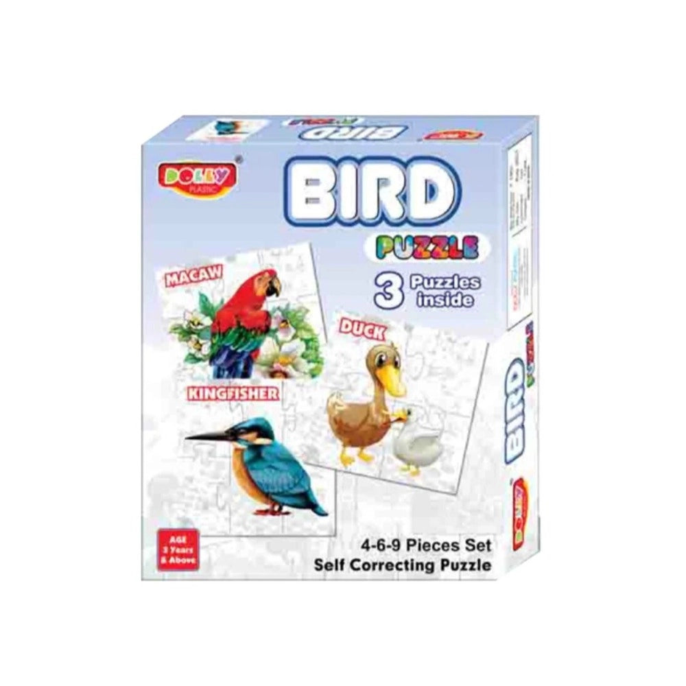 Bird Puzzle -3_Pcs Set | Cardboard | Educational Toys | 3+ Years