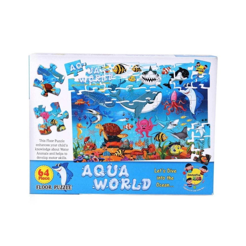 Aqua World Puzzle - 64_Pcs Set | Cardboard | Educational Toys | 4+ Years