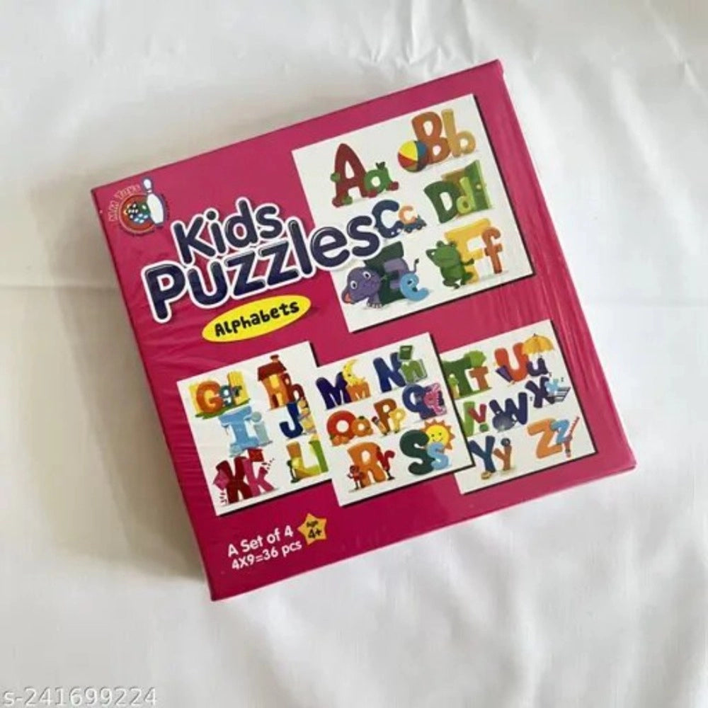 Alphapet Puzzle -  4_Pcs Set | Cardboard | Educational Toys | 4+ Years
