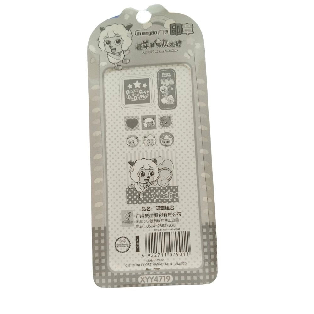 Pack Of_2 C Artoon Stamp |   Plastic  |   Stationery | 3+ Years