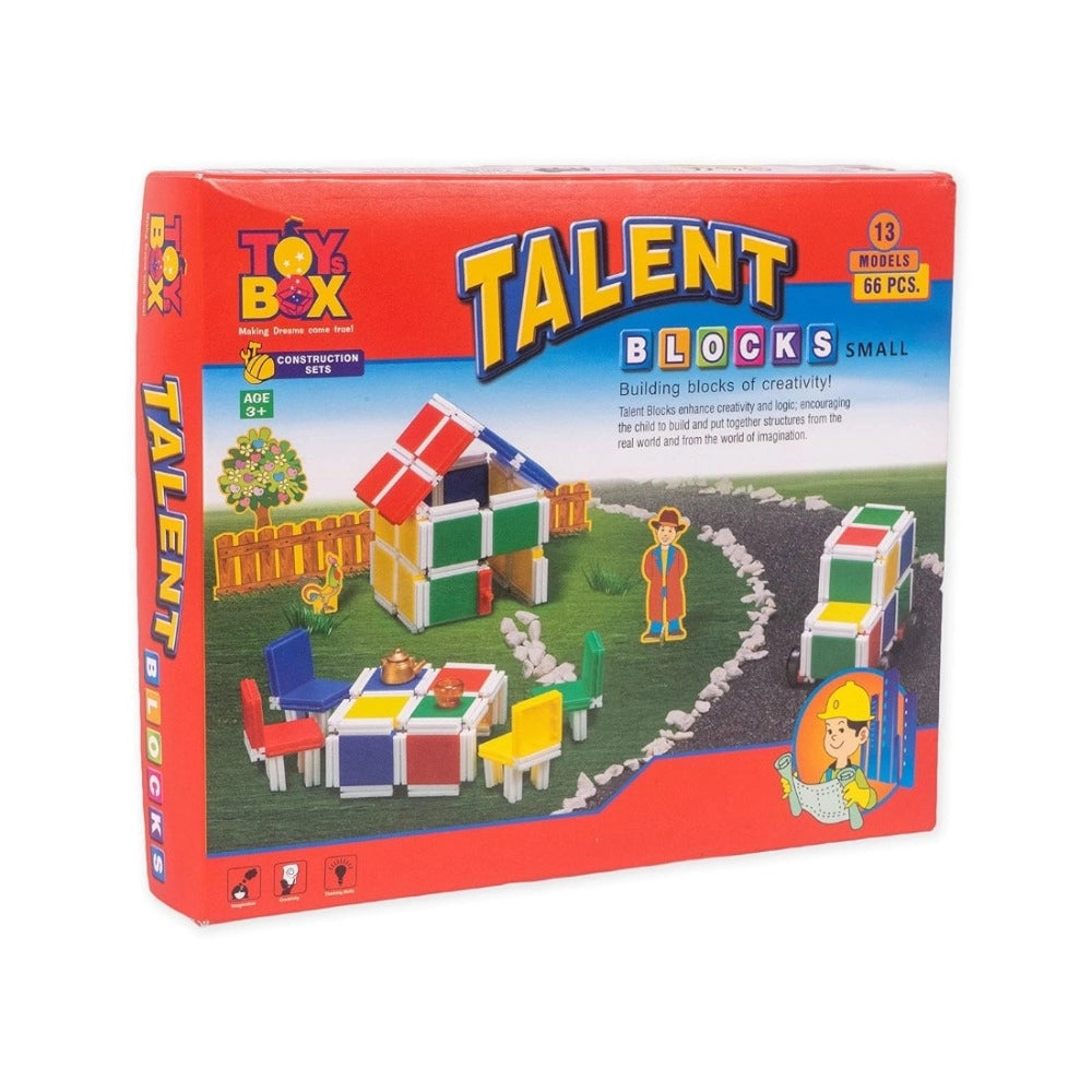 Talent Small Block - 66_Pcs Set  | Plastic | Educational Toys | 3+ Years