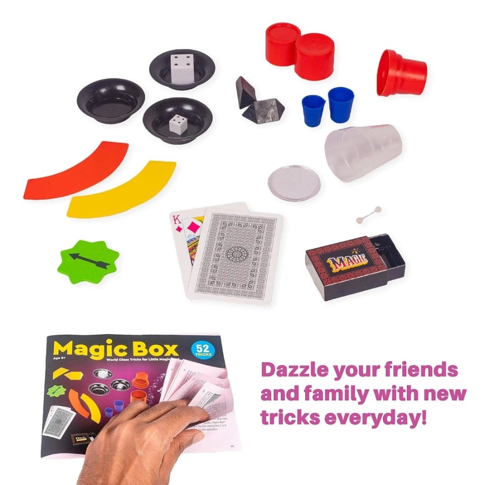 Magician Tricks Magic Box  | Cardboard, Plastic | Educational Toys | 3+ Years