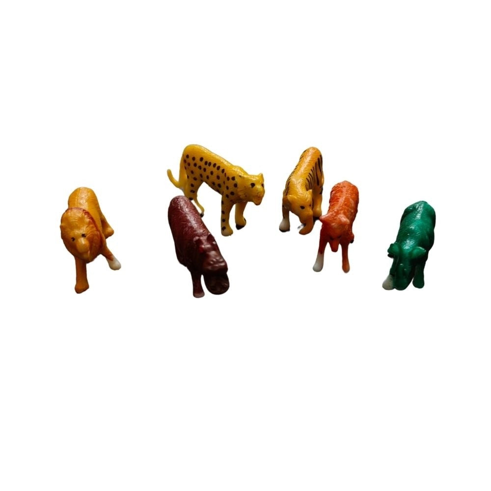 Wild Animals  -  6_Pcs Set |   PVC  |   Toys| 1+ Years