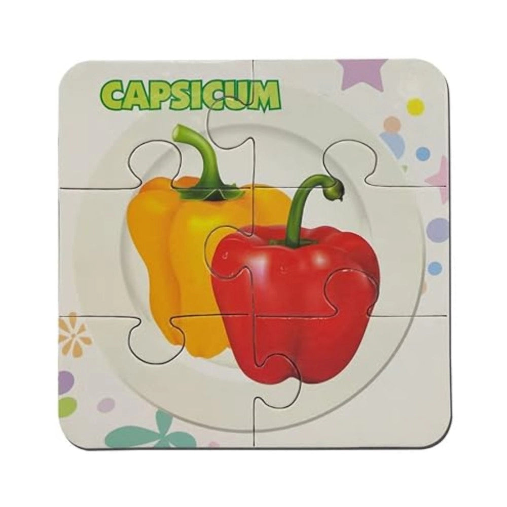 Vegetable Puzzles   4_pcs set | Cardboard | Educational Toys | 3+ Years