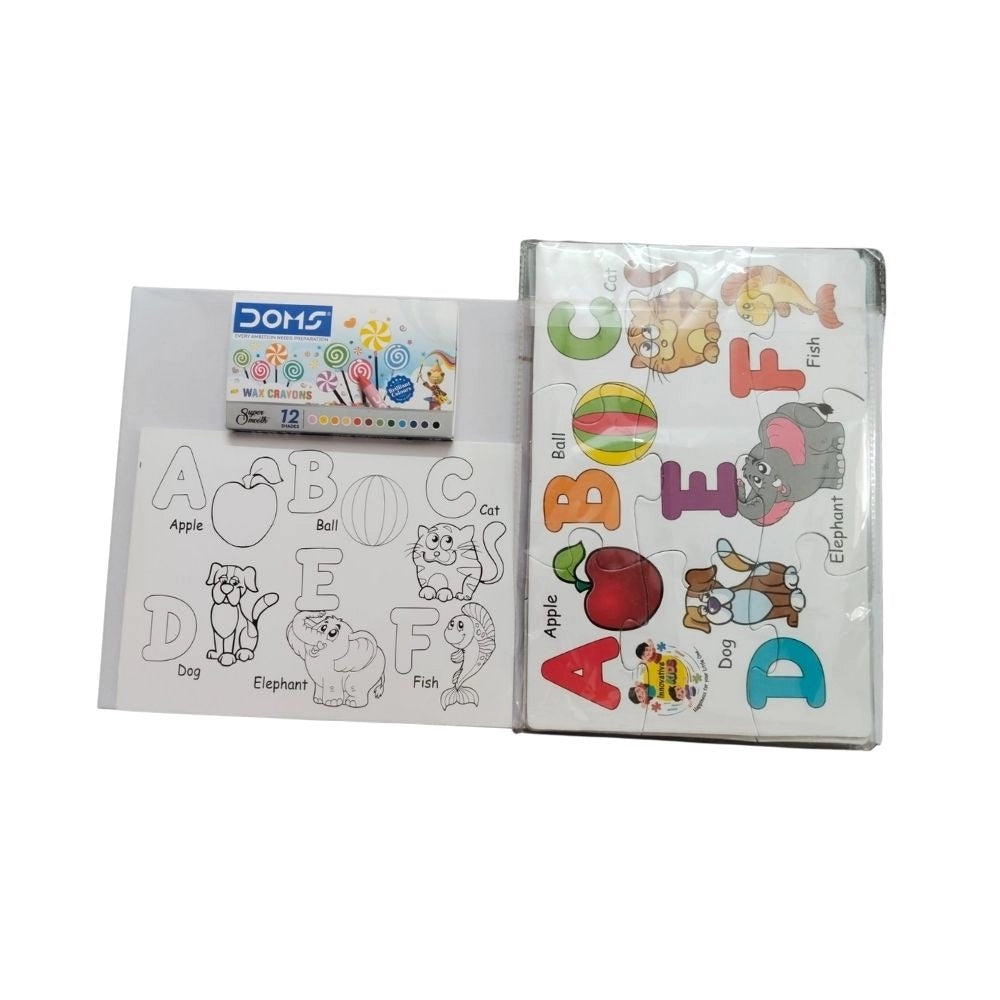 Colors Alphabet - 2 In 1 Puzzle &amp; |   Cardboard  |   Educational Toys| 3+ Years