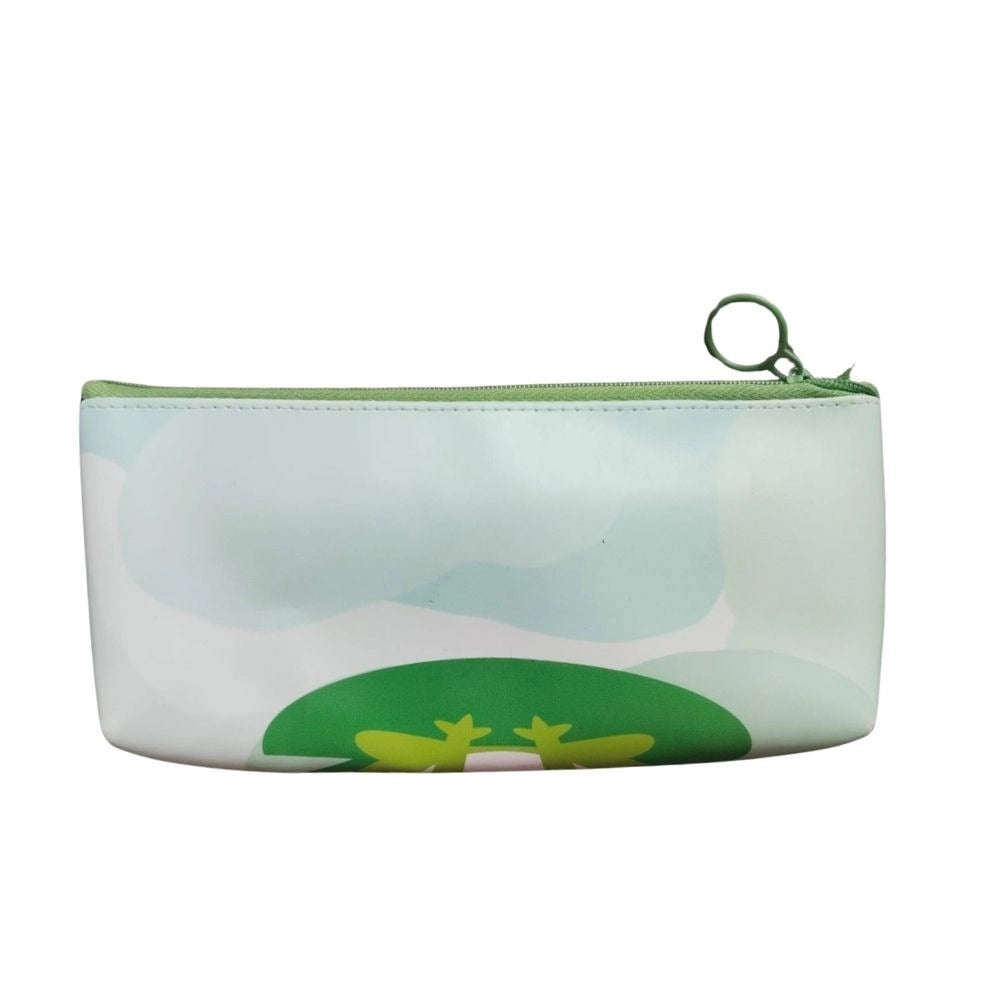 Pack Of_2 Frog C Artoon Printed Pencil Pouch |   Canvas  |   Stationery | 3+ Years