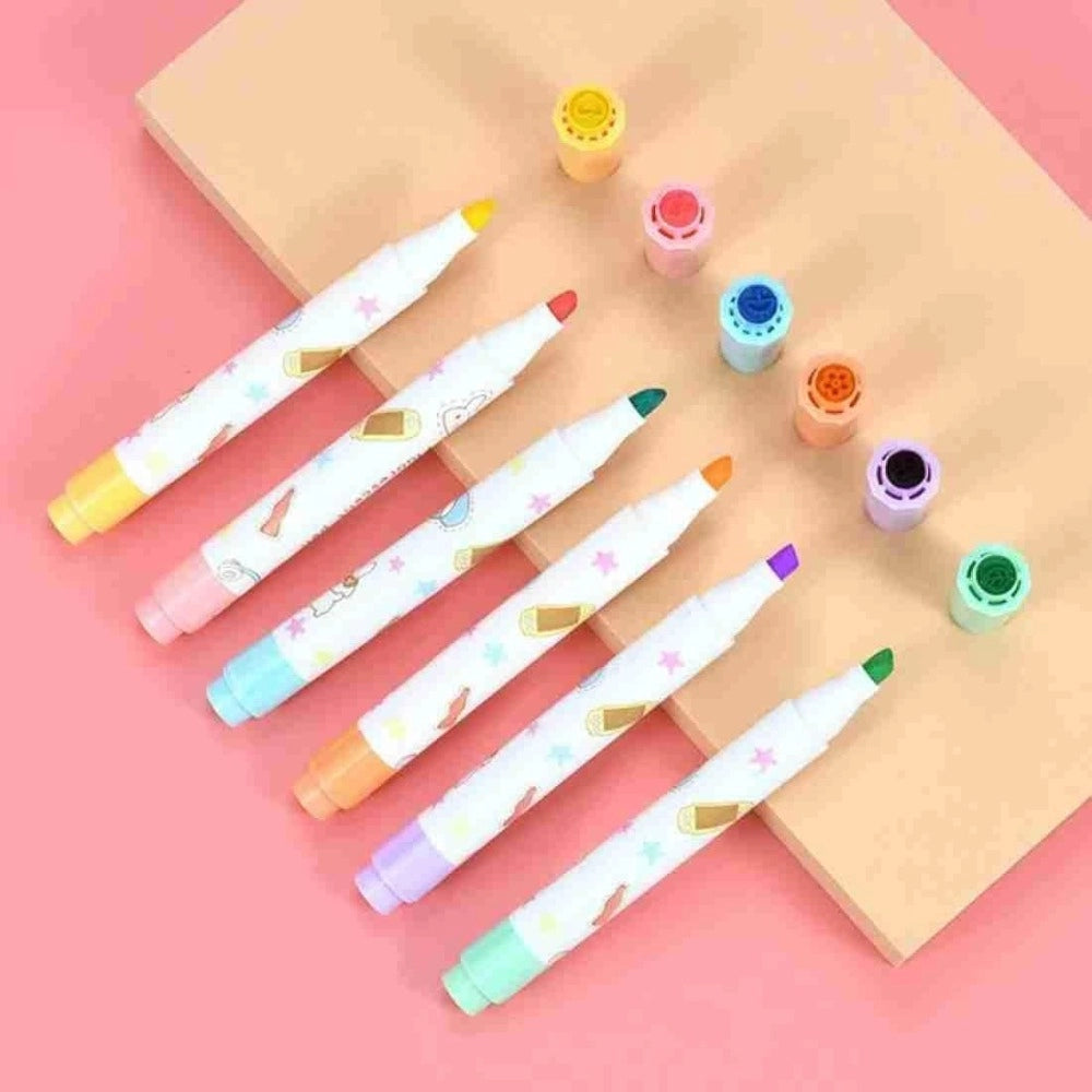 Stamper Marker Pen Set with Water Based Ink 2-in-1 | Plastic | Stationery | 3+ Years