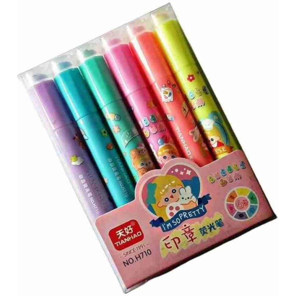 Stamper Marker Pen Set with Water Based Ink 2-in-1 | Plastic | Stationery | 3+ Years