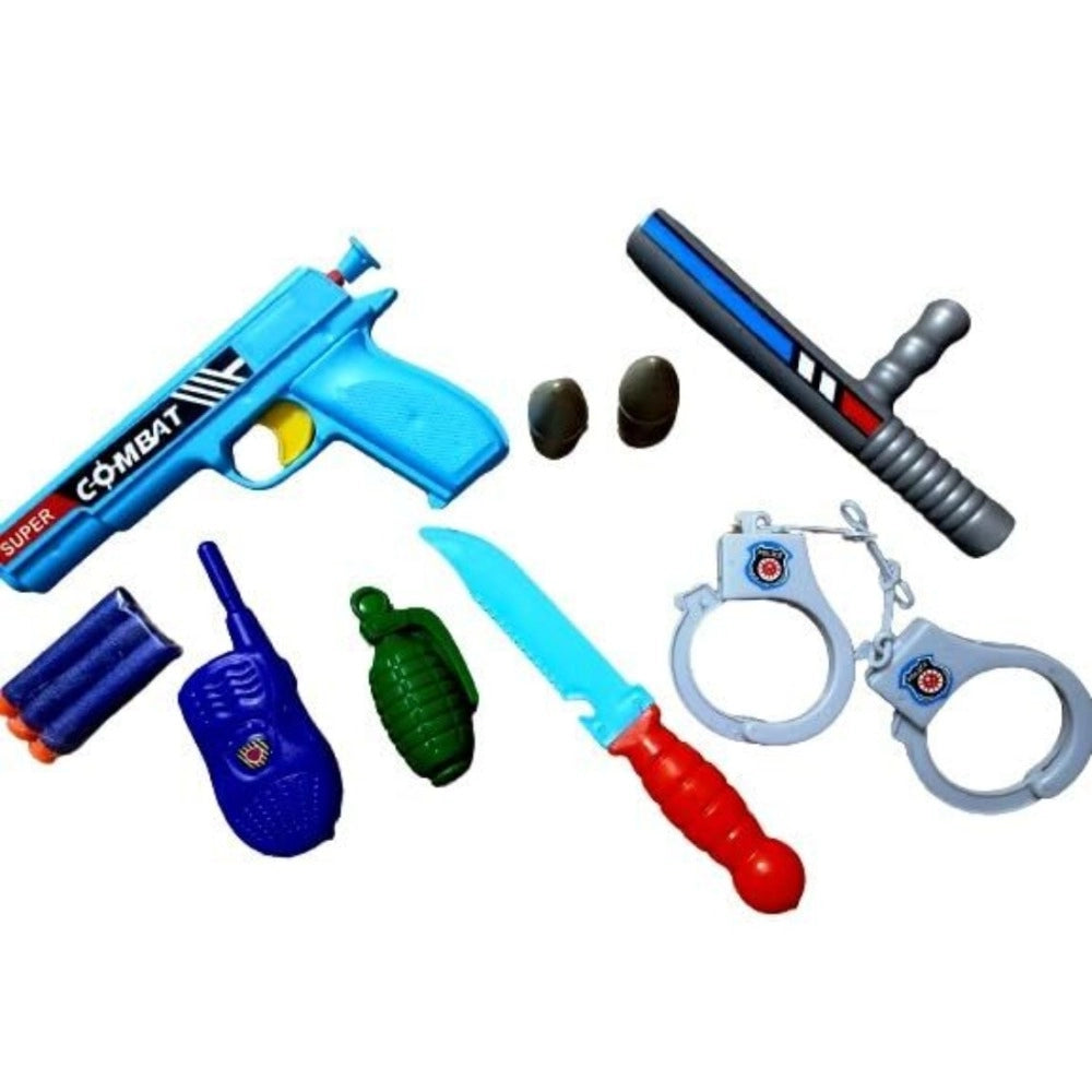 Chor Police- 8_Pcs Set  | Plastic | Toys | 5+ Years