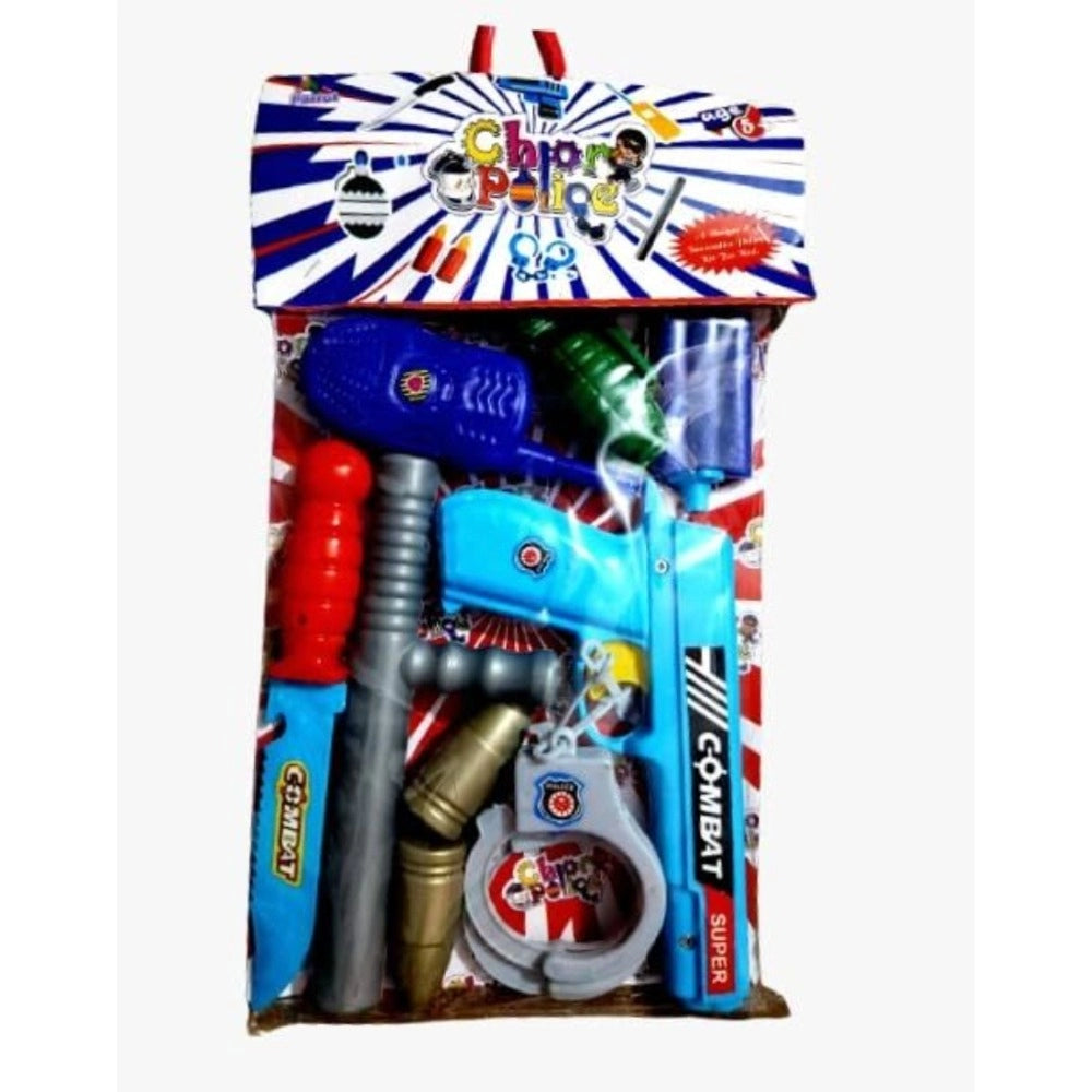 Chor Police- 8_Pcs Set  | Plastic | Toys | 5+ Years