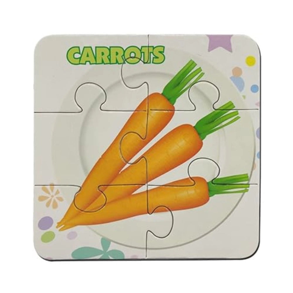Vegetable Puzzles   4_pcs set | Cardboard | Educational Toys | 3+ Years