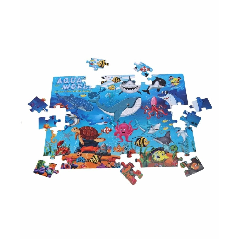 Aqua World Puzzle - 64_Pcs Set | Cardboard | Educational Toys | 4+ Years
