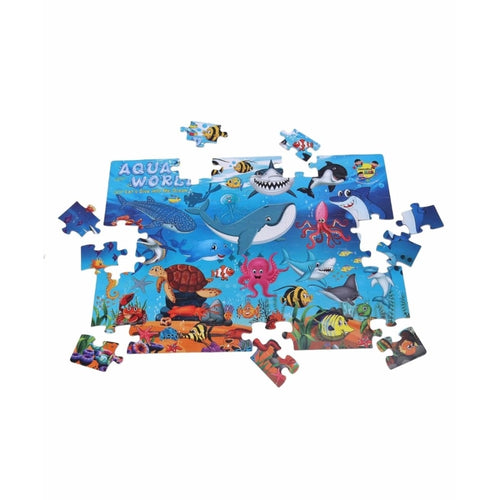 Aqua World Puzzle - 64_Pcs Set | Cardboard | Educational Toys | 4+ Years