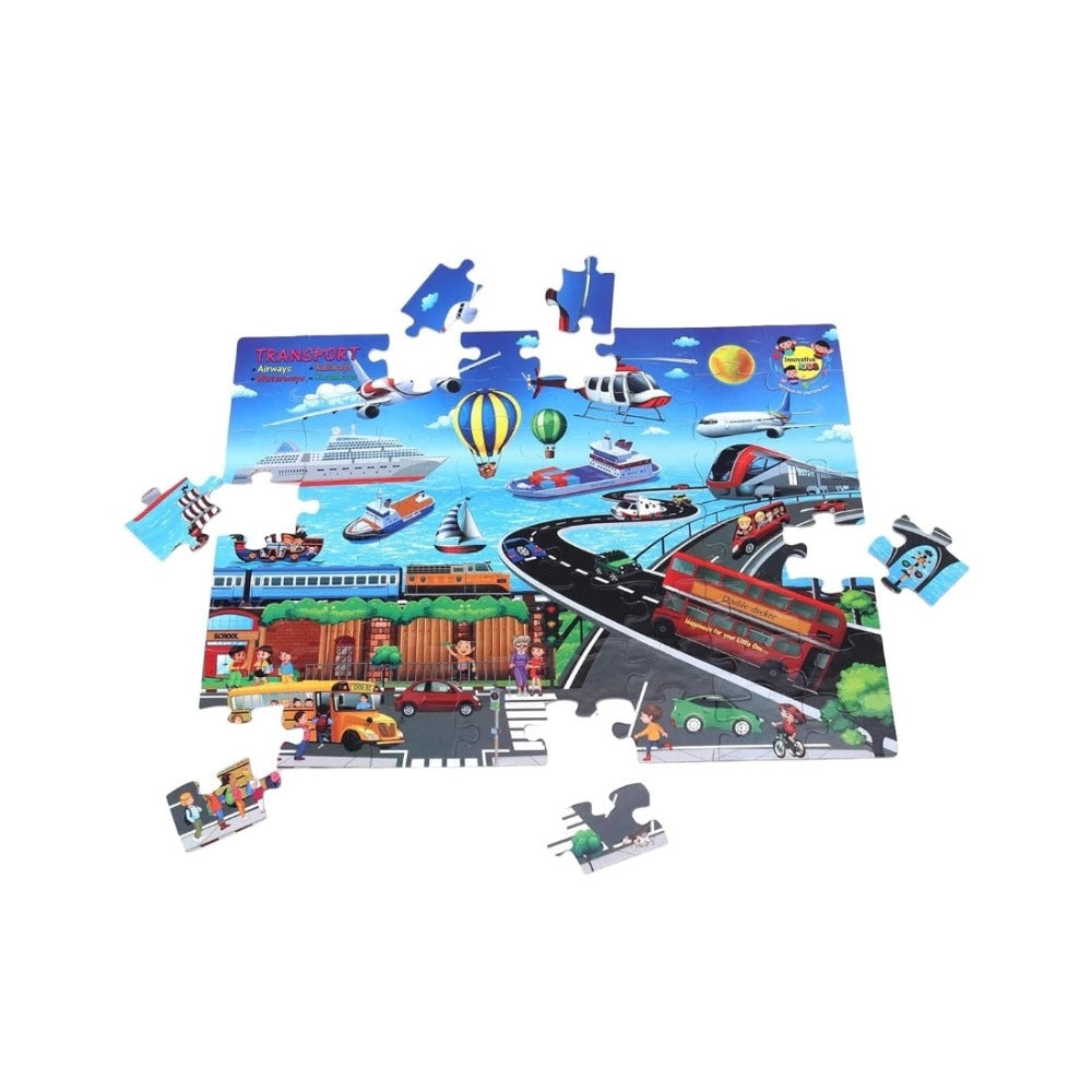 Transport Puzzle-64_Pcs Set  | Cardboard | Educational Toys | 4+ Years