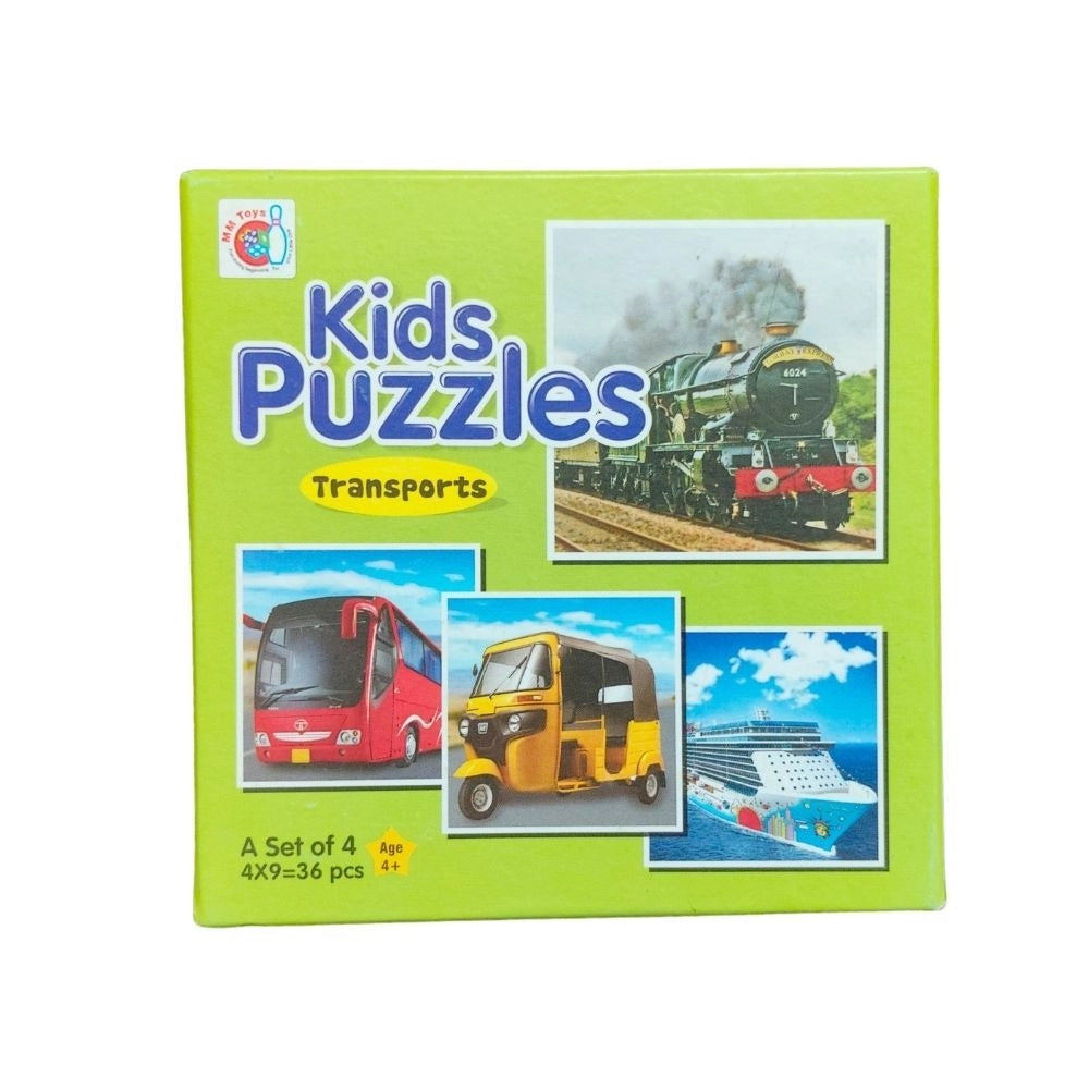 Transport Puzzle-  4_Pcs Set  |   Cardboard  |   Educational Toys| 3+ Years