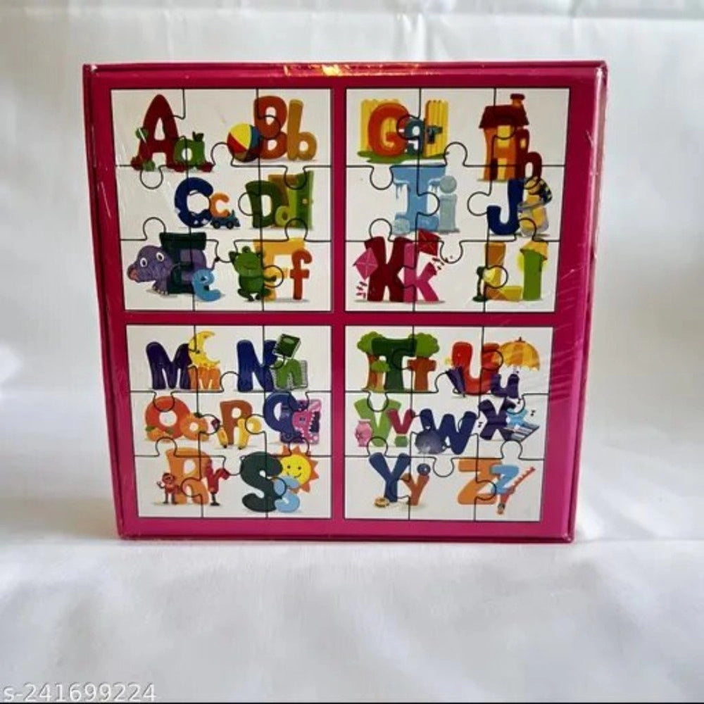 Alphapet Puzzle -  4_Pcs Set | Cardboard | Educational Toys | 4+ Years