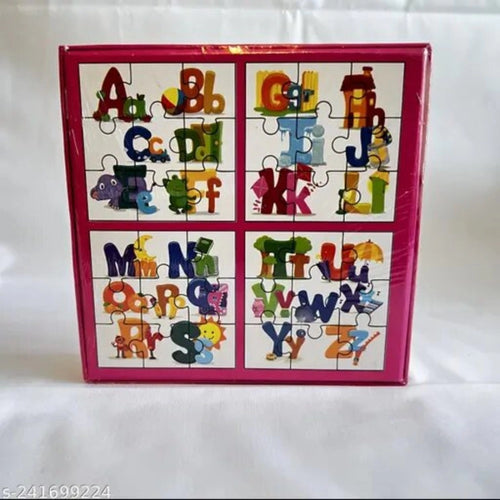 Alphapet Puzzle -  4_Pcs Set | Cardboard | Educational Toys | 4+ Years