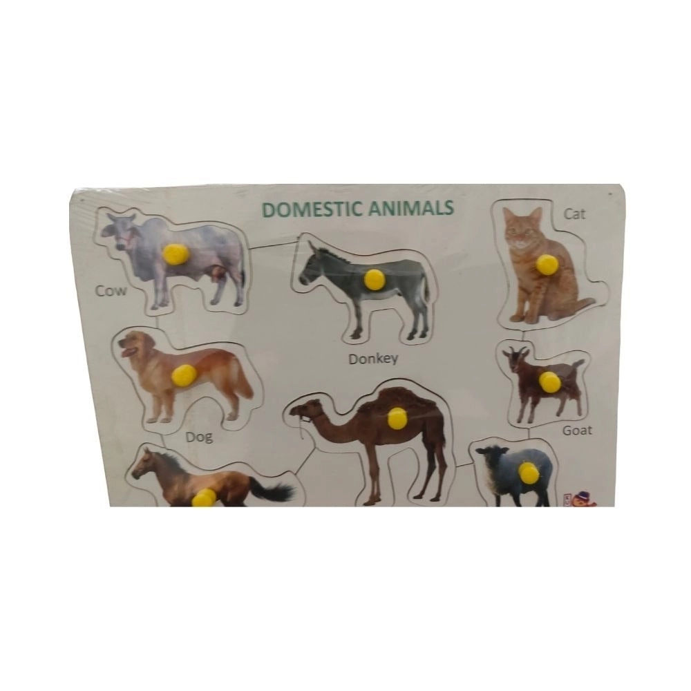 Domestic Animal  Wooden Puzzle |    Wooden  |   Educational Toys| 3+ Years