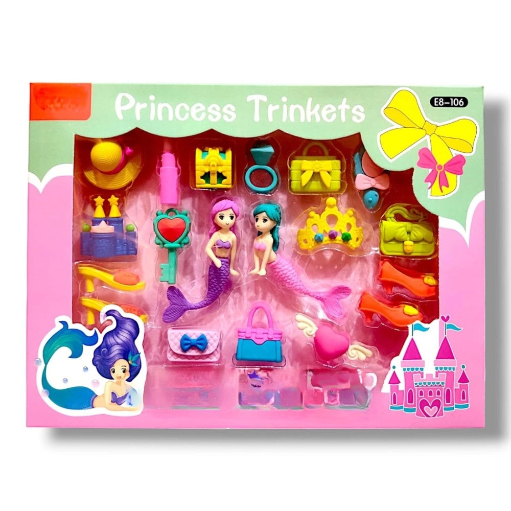 Eraser set -  Mermaid theme | Rubber | Stationery | 5+ Years