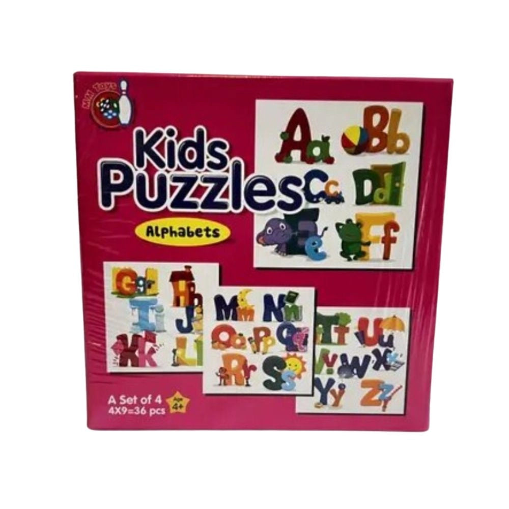 Alphapet Puzzle -  4_Pcs Set | Cardboard | Educational Toys | 4+ Years