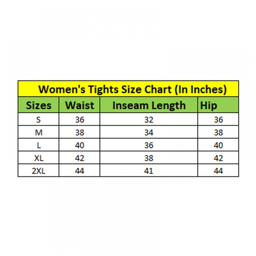 HD Women's Polyester Solid Ankle length High Waisted Tights (Black)