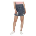 HD Women's Denim Tie Up Buttoned Skirt (Blue)
