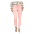 HD Women's Denim Solid Buttoned Jeans (Pink)