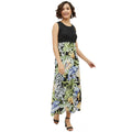 HD Women's Rayon Floral Sleeveless Calf-length Dress (Multicolor)