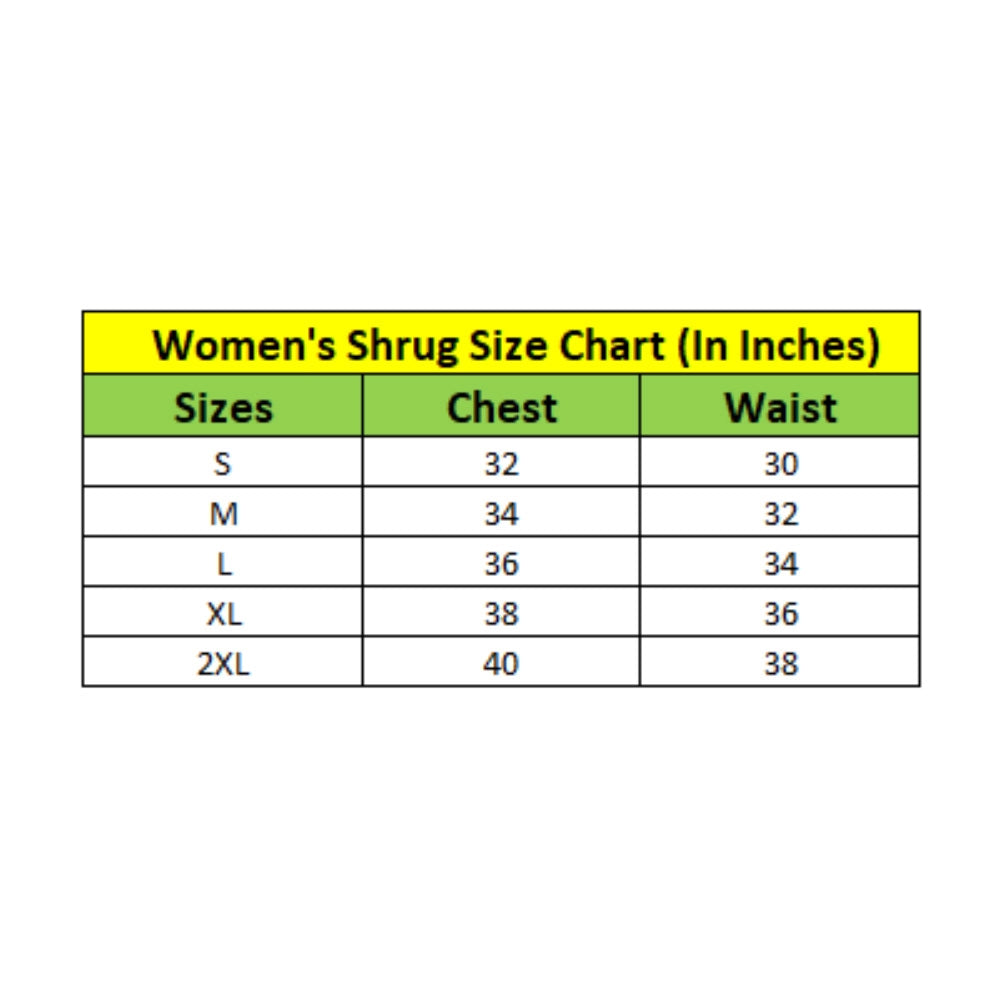 HD Women's Denim Smocking 3-4th Sleeves Shrug (Blue)