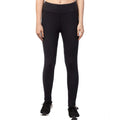 HD Women's Polyester Solid Ankle Length High-Rise Tights (Black)