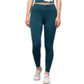 HD Women's Polyester Solid Ankle Length High-Rise Tights (Green)
