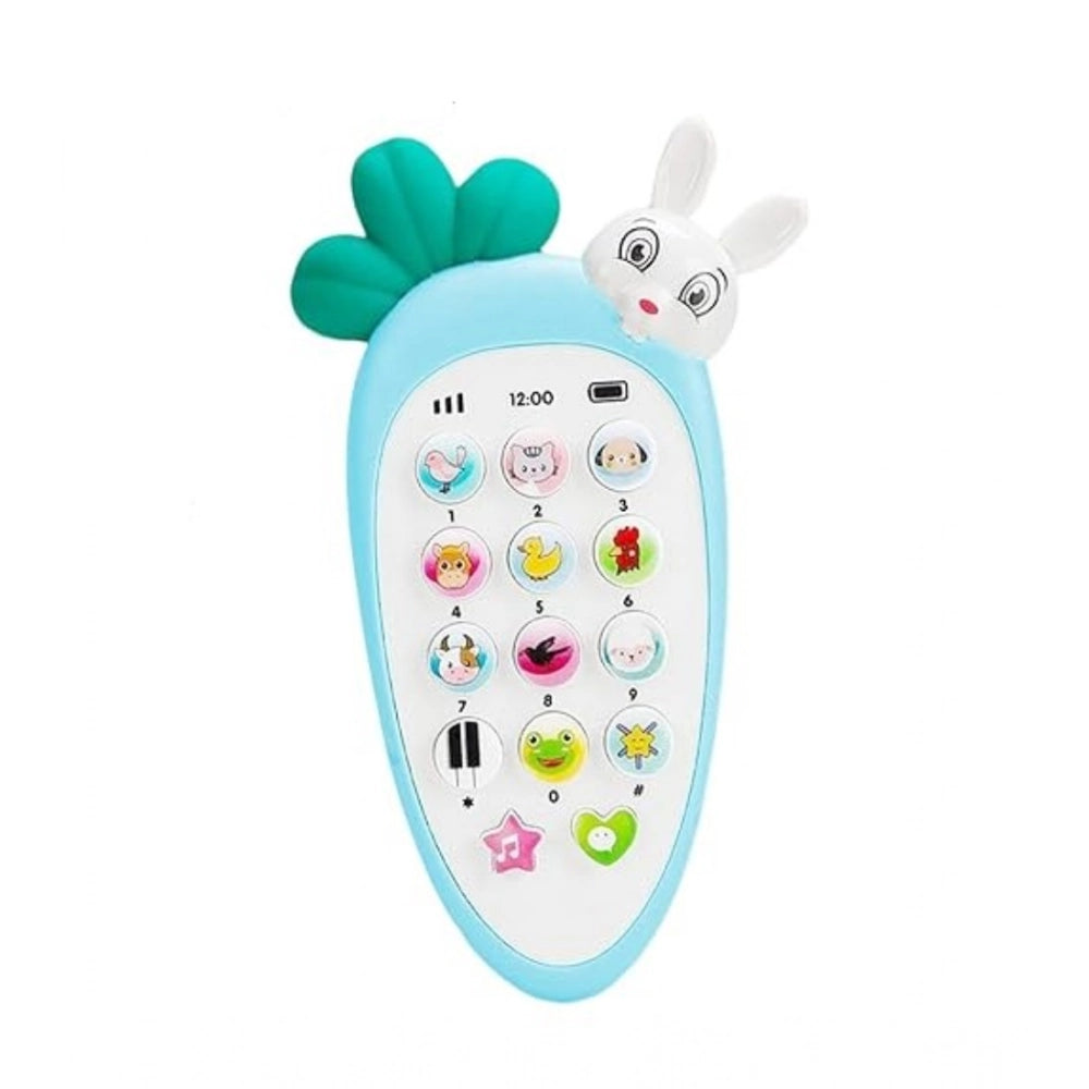 Plastic Rabit Mobile Phone Toy For Kids With Music And Light Early Educational Sm Art Phone (Multicolor )
