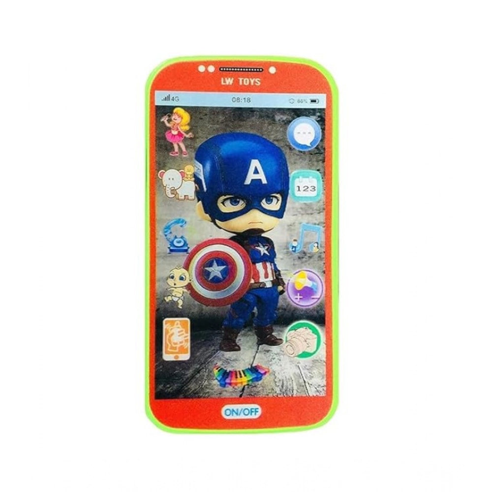 Plastic Mobile Sm Artphone With Touch Screen And Multiple Sound Effects (Multicolor )