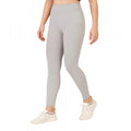 HD Women's Polyester Solid Ankle length High Waisted Tights (Grey)